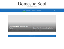 Tablet Screenshot of domesticsoul.com
